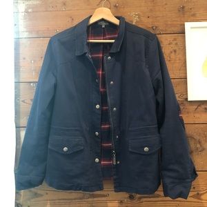 Market & Spruce plaid lined utility jacket